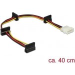 Delock Napájecí kabel Molex 4 pin samec 4 x SATA 15 pin samice 40 cm – Zboží Živě