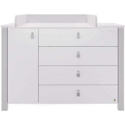 Komoda velká se sklopný přebalovacím pultem ETUDE light grey Yappykids – Sleviste.cz