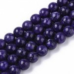 Přírodní čaroit - korálky, fialové, 8 mm – Hledejceny.cz