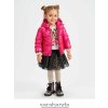 Dětská bunda Sarabanda Bunda s kapucí a oušky na zip prošívaná dívčí růžová