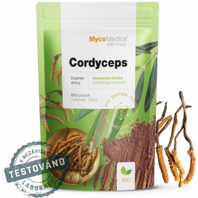 MycoMedica BIO Cordyceps prášek 2 x 100 g – Hledejceny.cz