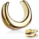 Šperky4U ocelový tunel do ucha podkova TN01132GD-14 – Hledejceny.cz