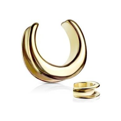 Šperky4U ocelový tunel do ucha podkova TN01132GD-14 – Hledejceny.cz