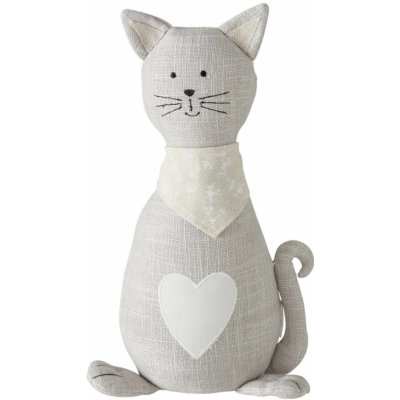 Boltze Home Dveřní zarážka Minka ve tvaru kočky 32 x 11 x 18 cm šedá – Sleviste.cz