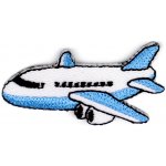 Nažehlovačka dopravní prostředky Varianta: 2 modrá světlá letadlo, Balení: 1 ks – Zboží Mobilmania