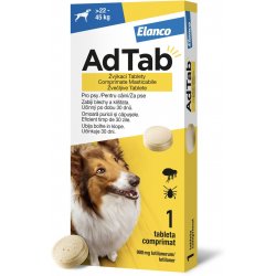 AdTab 900 mg žvýkací tablety pro psy 22-45 kg 1 tbl