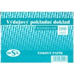 MSK 42 Výdajový pokladní doklad - jednoduchý A6 – Zboží Dáma