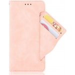 Pouzdro Levné Kryty Peněženkové Slots case růžové – T Phone Pro / T Phone Pro