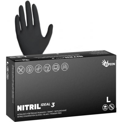 ESPEON Nitril Ideal 3 Black 100 ks – Sleviste.cz