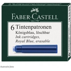 Faber - Castell Inkoustové bombičky krátké - modré 6 ks