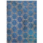 Herlitz A5 Týdenní 2022 modro-zlatý – Zboží Dáma