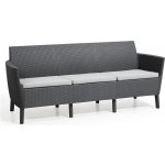 KETER SALEMO 3 seater sofa grafit – Hledejceny.cz