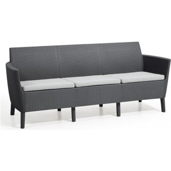 KETER SALEMO 3 seater sofa grafit