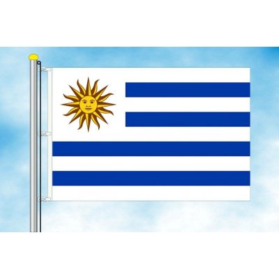 LIBEA, s.r.o. Vlajka Uruguaye Rozměr: 100×150 cm, Uchycení: Karabiny na stožár – Hledejceny.cz