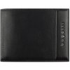 Peněženka Bugatti Pánská kožená peněženka RFID Nome Horizontal Wallet With Flap & Zip 49160901 černá