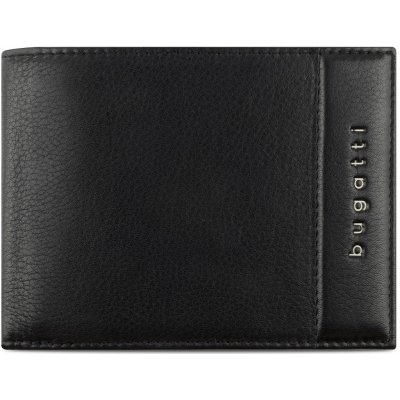 Bugatti pánská kožená RFID Nome Horizontal Wallet With Flap & Zip 49160901 černá – Sleviste.cz