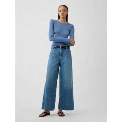 GAP Džíny Mid Rise Baggy Modrá – Hledejceny.cz