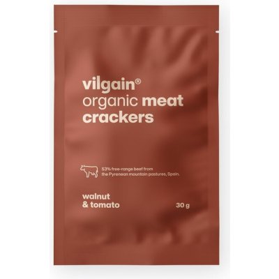 Vilgain Masové krekry BIO rajče a vlašský ořech 30 g – Zboží Dáma