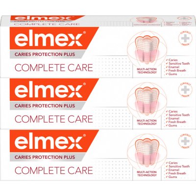 Elmex Caries Complete Care 3 x 75 ml – Hledejceny.cz