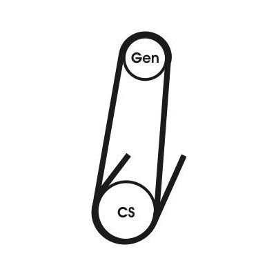 ozubený klínový řemen CONTINENTAL CTAM 4PK592 ELAST – Zboží Mobilmania