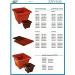 Plastia miska čtyřhranná Lotos 40 x 40 cm terakota – Zboží Dáma