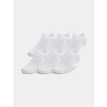 Under Armour UA Yth Essential No Show Ponožky 6 párů dětské Bílá – Zboží Dáma