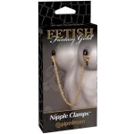 Fetish Fantasy Gold Chain Nipple Clamps zlaté svorky na bradavky s řetízkem – Hledejceny.cz