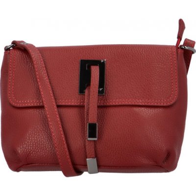 Módní malá dámská kožená crossbody Victorien vínová