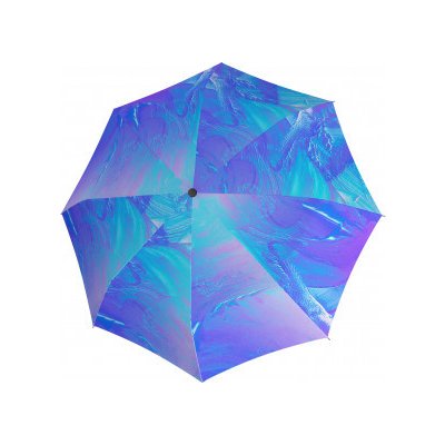 Knirps T .200 medium duomatic art ice elegantní plně automatický deštník modrý