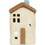 IB LAURSEN Kameninový svícen Brighton Brown door, krémová barva, keramika – Sleviste.cz