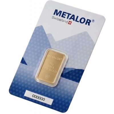Metalor Investiční zlatý slitek 10 g – Zboží Mobilmania