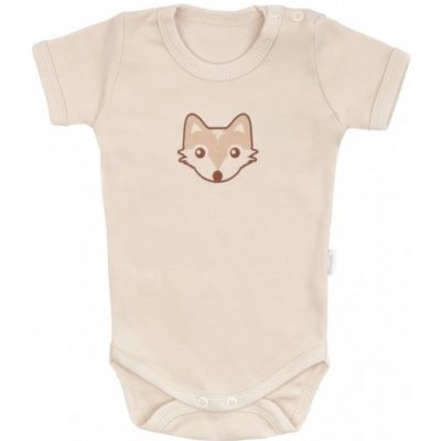 Mamatti Kojenecké body kr. rukáv Baby Fox béžová