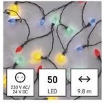 Emos D5ZM01 LED vánoční řetěz barevné žárovky 9,8 m multicolor multifunkce – Zboží Mobilmania