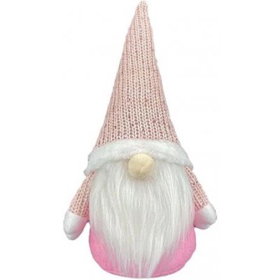 Vánoční textilní skřítek Rudolf 28 cm Růžová – Hledejceny.cz