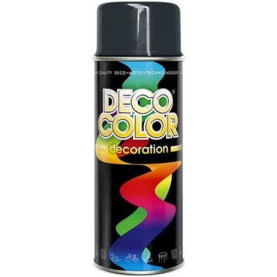 DecoColor 400 ml Barva ve spreji DECO lesklá RAL 7016 antracitová – Zbozi.Blesk.cz