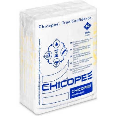 Chicopee Microfibre Light mikrovláknová utěrka 34 x 40 cm žlutá 40 ks