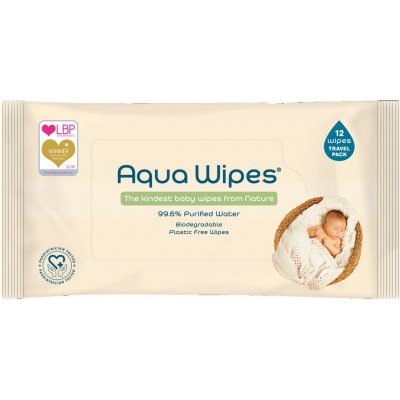 Aqua Wipes Dětské vlhčnené ubrousky 12 ks