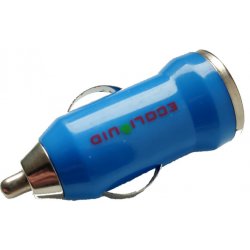 Ecoliquid USB nabíječka do auta modrá