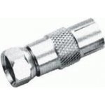 Ab-Com redukce z F-konektor - TV konektor samec, F-MALE-IEC MALE – Sleviste.cz