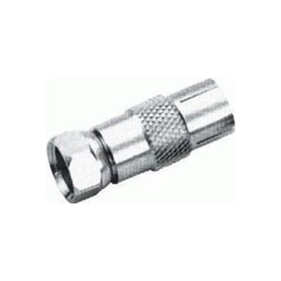 Ab-Com redukce z F-konektor - TV konektor samec, F-MALE-IEC MALE – Sleviste.cz