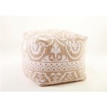 IGOTREND, Taburet POUF 40 cm x 40 cm x 35 cm , dekor 2 světlý – Zboží Dáma