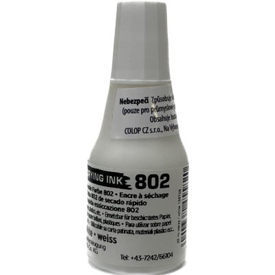 Colop Razítková barva 802 bílá 25 ml rychleschnoucí – Hledejceny.cz