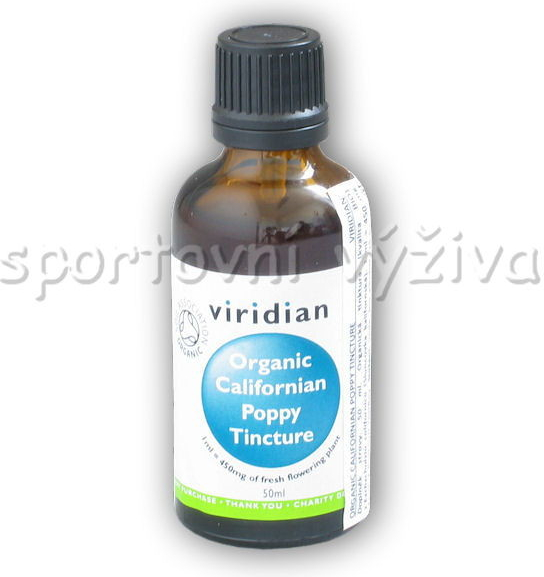 Viridian Californian Poppy Tincture 50 ml Organic