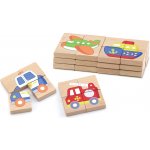 Viga Dřevěné magnetické puzzle dopravní prostředky – Zboží Dáma