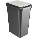 Tontarelli Odpadkový koš Touch & Lift 25 l bílá/černá – Zboží Dáma