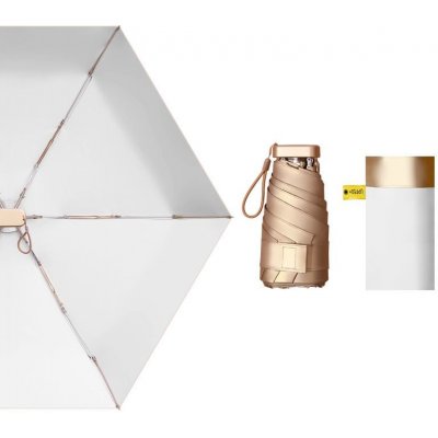 Luxury Gold Shimia skládací cestovní mini deštník bílý – Hledejceny.cz