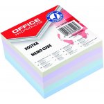 Office Products Záznamní kostky barevné Office Products - 8,5 cm x 8,5 cm x 4 cm / lepená vazba – Zboží Dáma