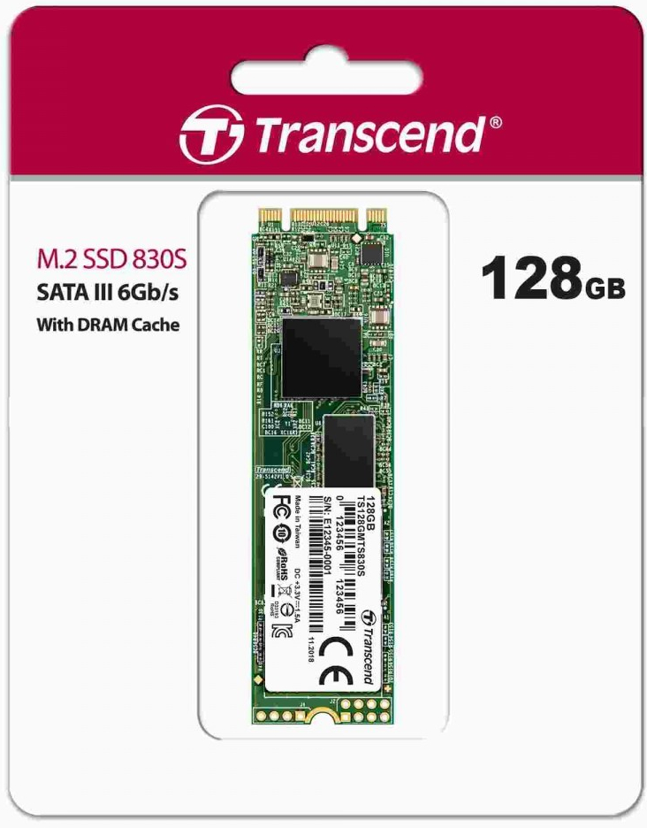 Transcend MTS830S 128GB, TS128GMTS830S