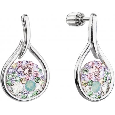 Evolution Group stříbrné visací kapky se Swarovski krystaly Sakura 31305.3 – Zbozi.Blesk.cz