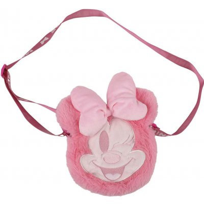 Cerdá Kabelka plyšová růžová s mašličkou Minnie – Sleviste.cz